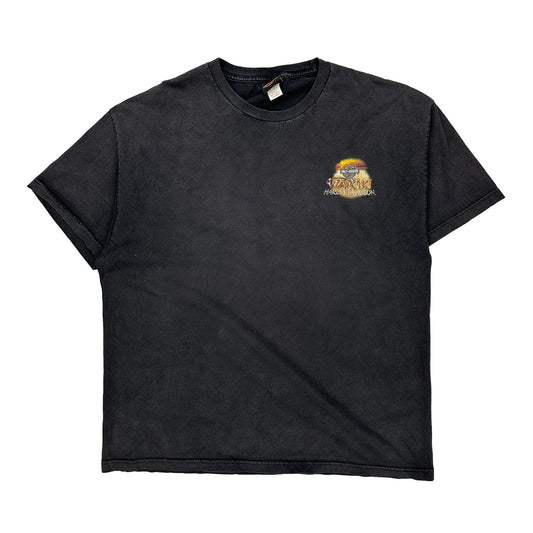 Waikiki Harley Davidson Graphic T-Shirt - 2XL Black Cotton