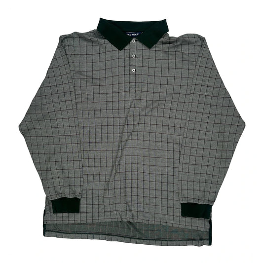 Polo Golf Ralph Lauren Checked Polo Shirt - 2XL Grey Cotton