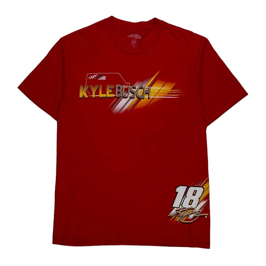 Kyle Busch Joe Gibbs Nascar T-Shirt - Medium Red Cotton