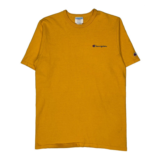 Champion T-Shirt - Large Yellow Cotton