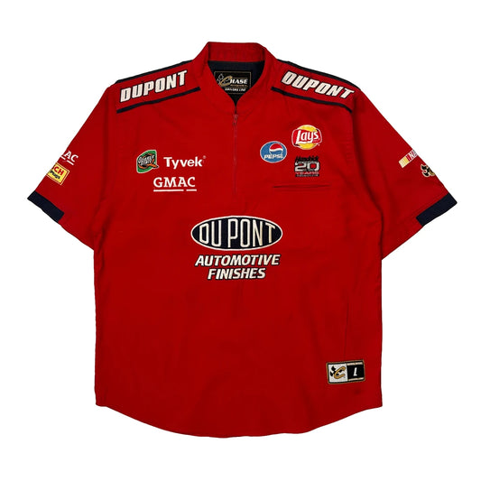 Vintage Dupont Automotive Finishes Chase Authentics Nascar Shirt - Large Red Cotton Blend