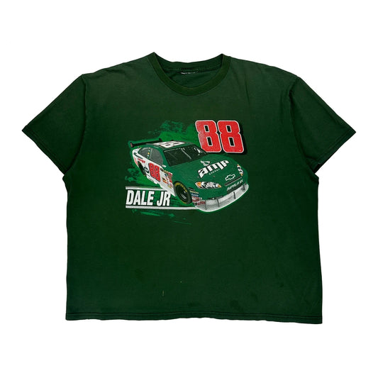 Dale Jr Nascar T-Shirt - XL Green Cotton