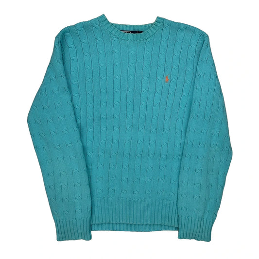 Polo By Ralph Lauren Jumper - Medium Blue Cotton