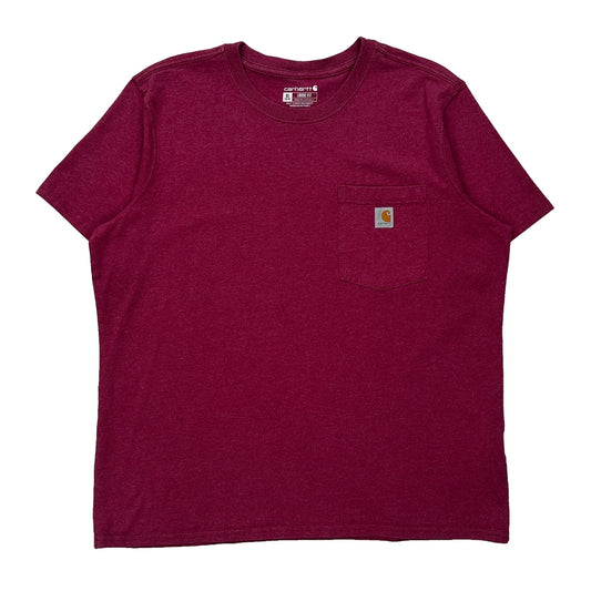 Loose Fit Carhartt T-Shirt - XL Red Cotton