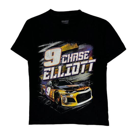 Chase Elliott Hendrick Nascar T-Shirt - Small Black Cotton