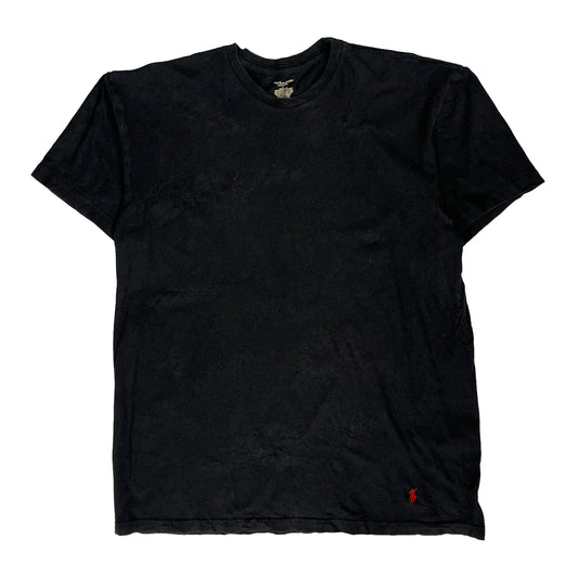 Vintage Polo By Ralph Lauren T-Shirt - Large Black Cotton