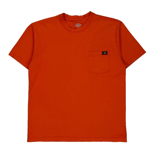 Pocket Dickies T-Shirt - Large Orange Cotton