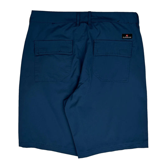 Quiksilver Chino Shorts - 30W 9L Blue Polyester