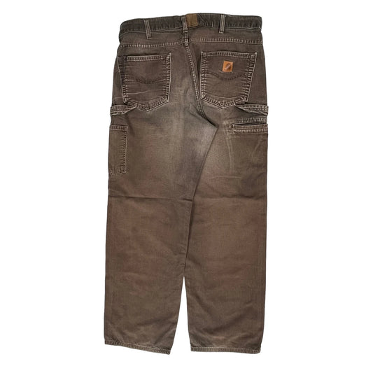 Vintage Carhartt Carpenter Trousers - 35W 32L Brown Cotton