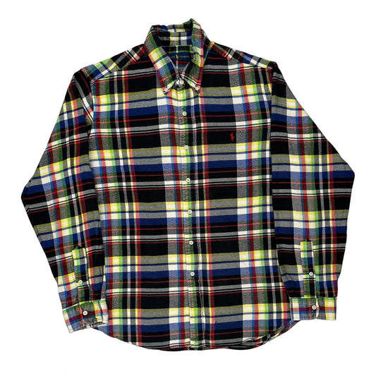 Ralph Lauren Checked Flannel Shirt - XL Multicoloured Cotton