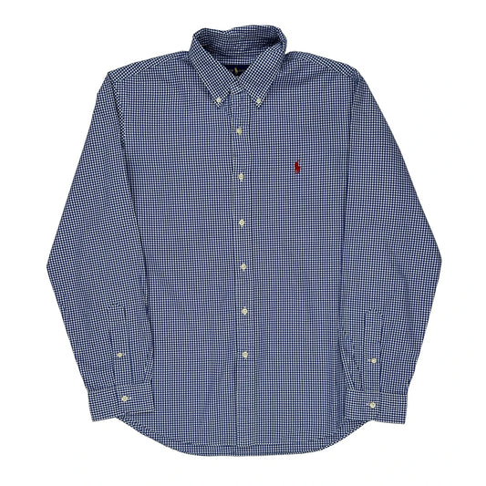 Ralph Lauren Checked Shirt - Large Blue Cotton