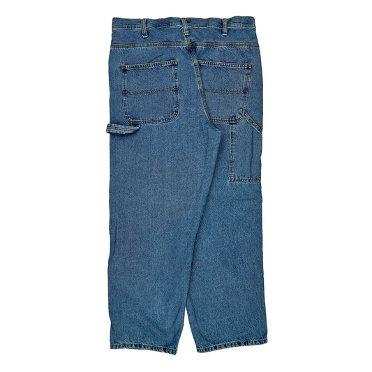 Unbranded Carpenter Trousers - 35W 29L Blue Cotton