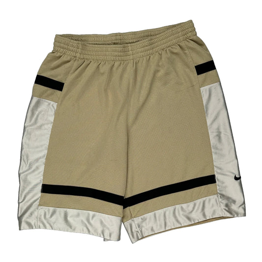 Dri-Fit Nike Sport Shorts - Large Beige Polyester