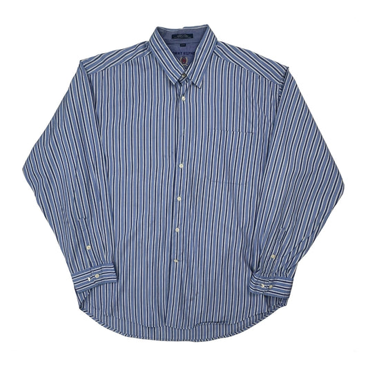 Tommy Hilfiger Striped Shirt - XL Blue Cotton