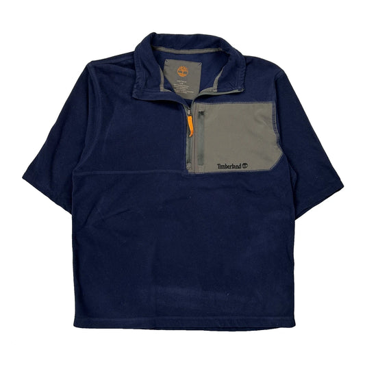 Vintage Timberland Fleece - Large Blue Polyester
