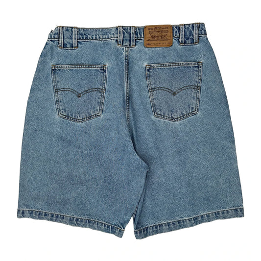 Levis Cargo Shorts - 34W 9L Blue Cotton