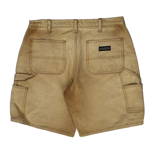 Dakota Grizzly Carpenter Shorts - 32W 10L Beige Cotton