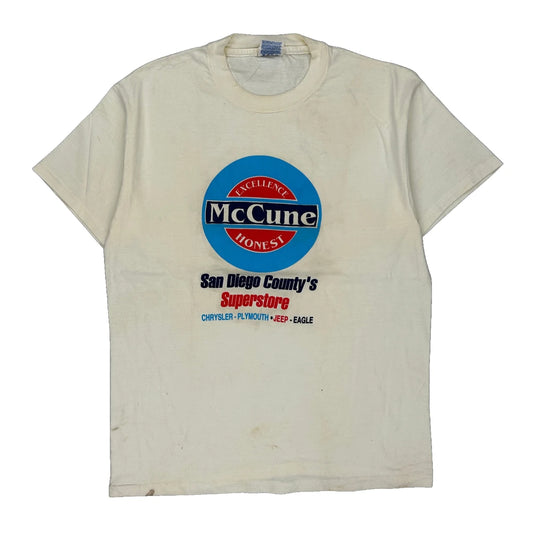 San Diego County'S Superstore Hanes Single Stitch T-Shirt - Large White Cotton