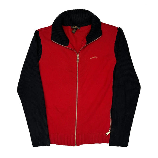Ralph Lauren Zip Up - Large Black Cotton