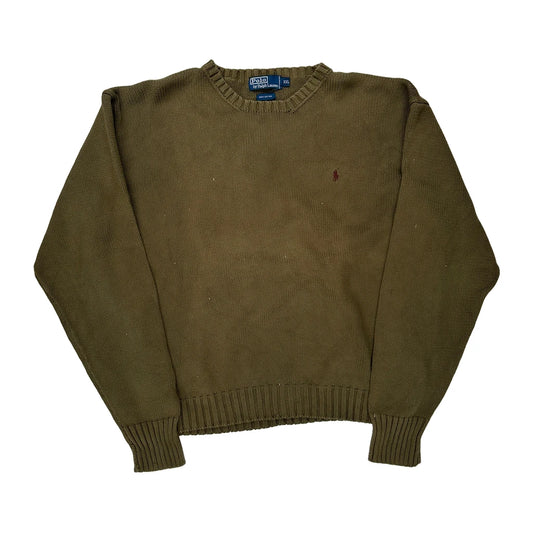 Polo By Ralph Lauren Jumper - 2XL Brown Cotton