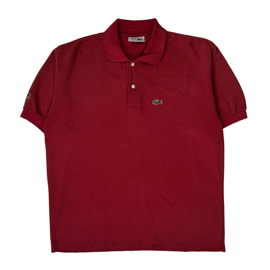 Lacoste Polo Shirt - 2XL Burgundy Cotton