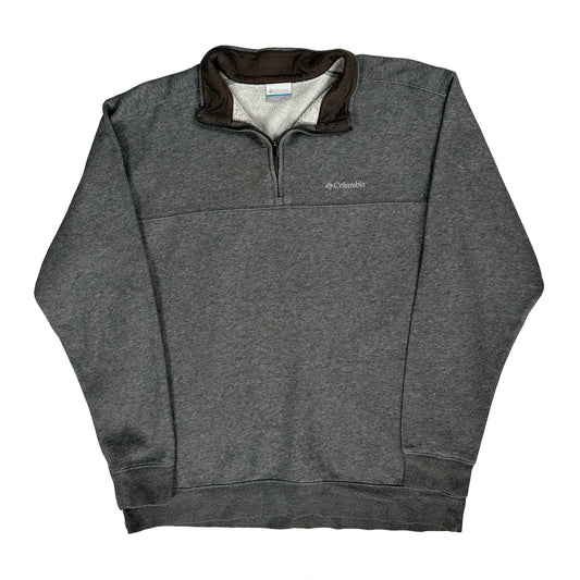 Columbia 1/4 Zip - XL Grey Polyester