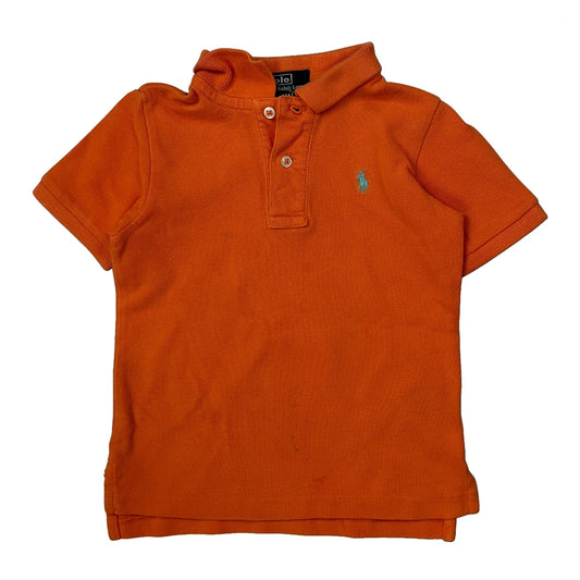 Age 24 Months Polo By Ralph Lauren Polo Shirt - 3XS Orange Cotton