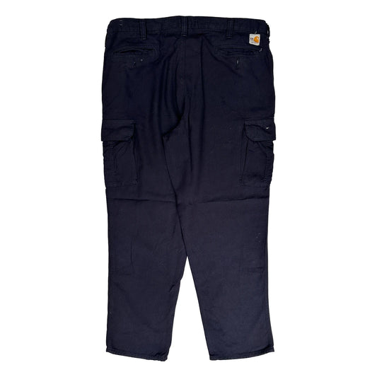 Carhartt Cargo Trousers - 40W 30L Navy Lyocell