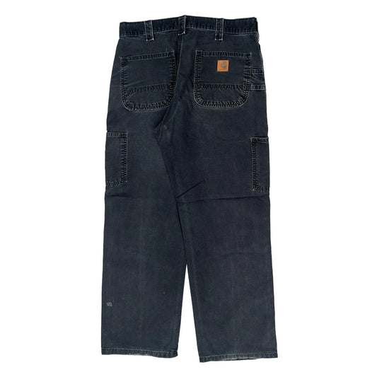 Carhartt Carpenter Trousers - 33W 29L Black Cotton