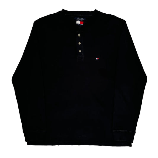 Tommy Hilfiger Long Sleeve T-Shirt - XL Black Cotton