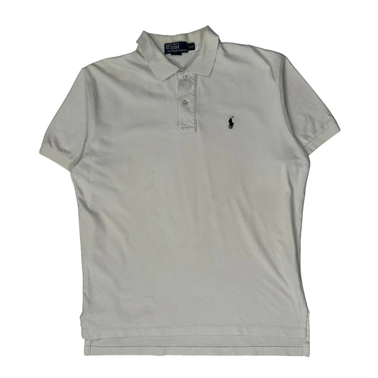 Polo By Ralph Lauren Polo Shirt - Large White Cotton