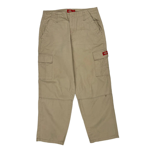 Dickies Cargo Trousers - 30W 30L Beige Cotton
