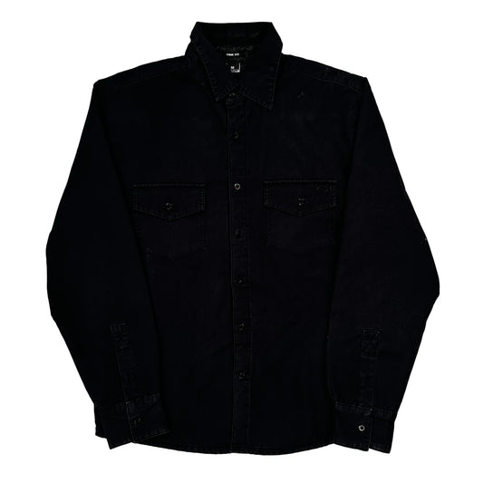 Oakley Denim Shirt - Medium Black Cotton