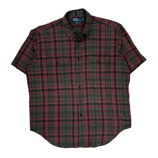 Polo By Ralph Lauren Checked Short Sleeve Shirt - XL Multicoloured Cotton