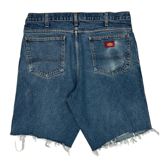 Dickies Denim Shorts - 36W 11L Blue Cotton