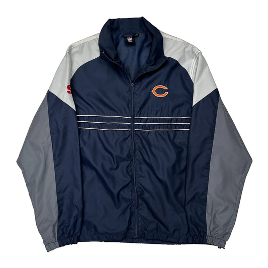 Chicago Bears Reebok Nfl Windbreaker - Large Grey Polyester