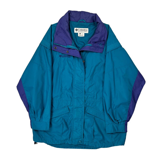 Vintage Columbia Oversized Jacket - Large Blue Nylon