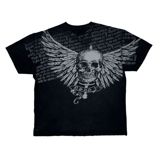 Alpha Industries Graphic T-Shirt - XL Black Cotton