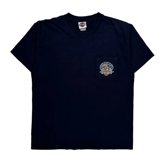 Vintage Los Angeles Harley-Davidson Harley Davidson Graphic T-Shirt - Large Navy Cotton