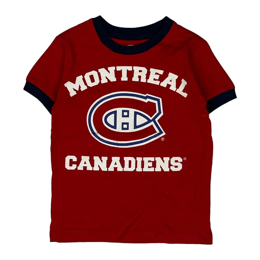 Age 3 Montreal Canadiens Nhl T-Shirt - XS Red Cotton