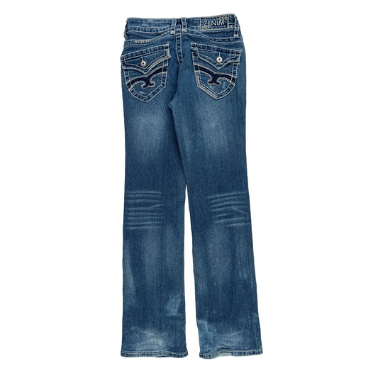 Zenim Boot Cut Jeans - 28W UK 6 Blue Cotton