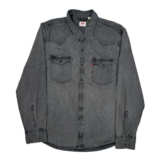 Levis Denim Shirt - XL Grey Cotton
