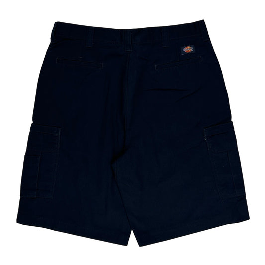 Dickies Cargo Shorts - 34W 10L Navy Cotton