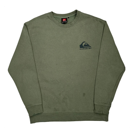 Quiksilver Sweatshirt - Medium Green Cotton