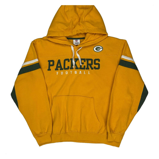 Vintage Packers Nfl Hoodie - XL Yellow Cotton