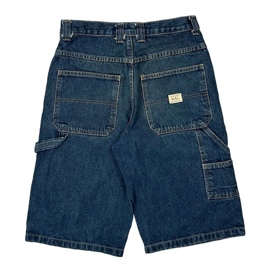 Vintage Age 14-16 Old Navy Carpenter Shorts - 28W 13L Blue Denim