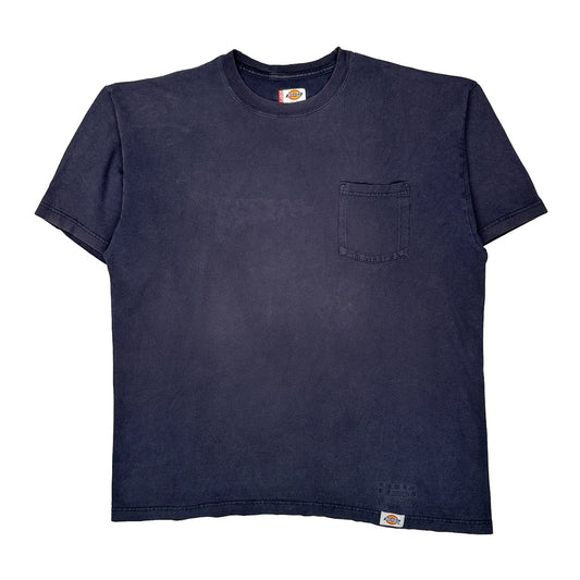 Vintage Dickies T-Shirt - XL Navy Cotton