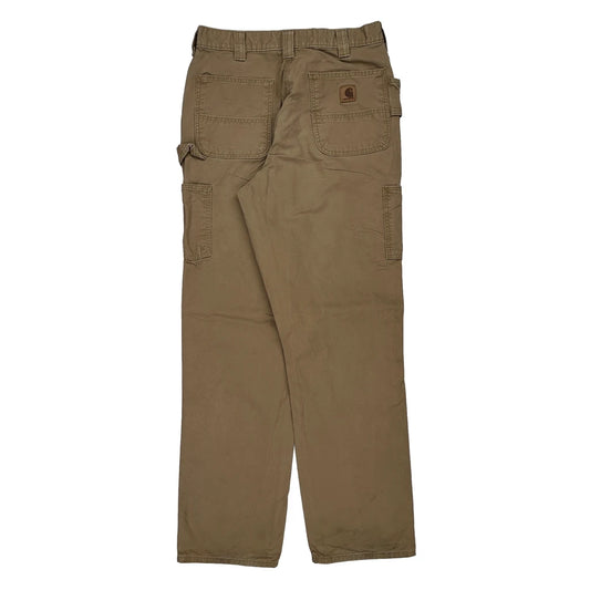 Carhartt Carpenter Trousers - 32W 33L Beige Cotton