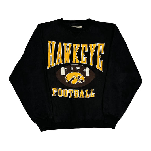 Iowa Hawkeyes Galt Sand Graphic Sweatshirt - Large Black Cotton Blend