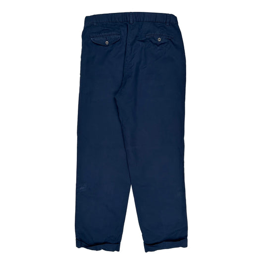 Polo By Ralph Lauren Trousers - 32W 30L Blue Cotton
